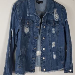 PrettyLittleThing Distressed  Jeans  Jacket